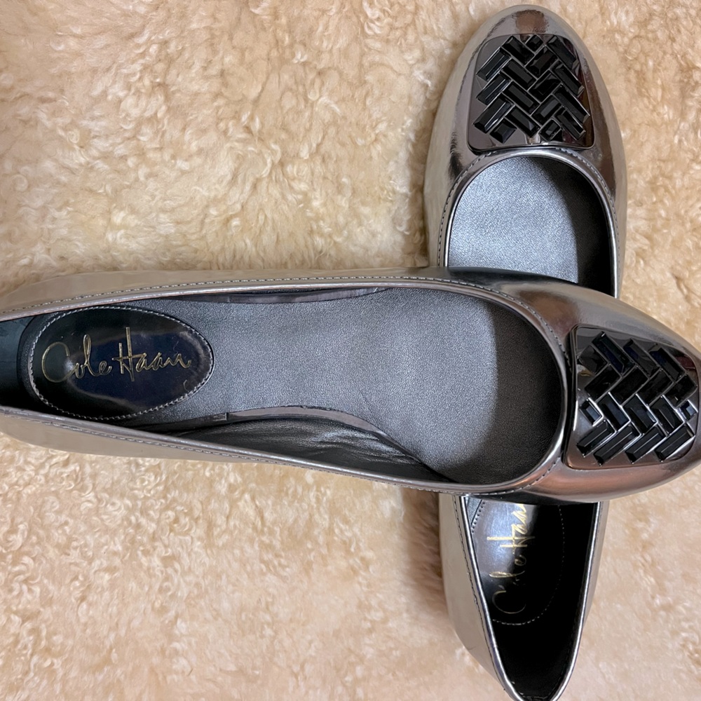 New Pewter Cole Haan Nike Air flats. without tags or box